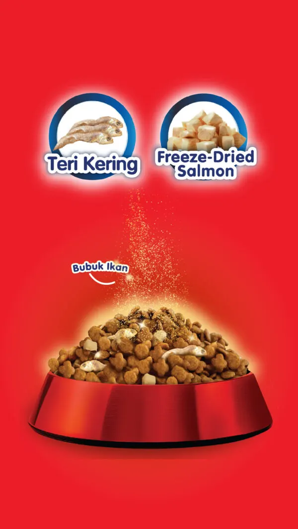 Deli-Joy Dry Adult Ayam Tuna Topping Teri & Salmon