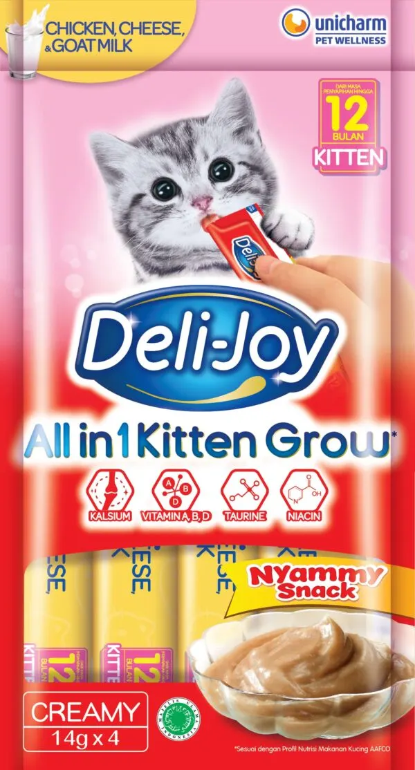 DeliJoy Snack Creamy KITTEN CHIKEN CHEESE & GOAT MILK