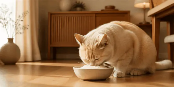 Kucing Makan Nasi